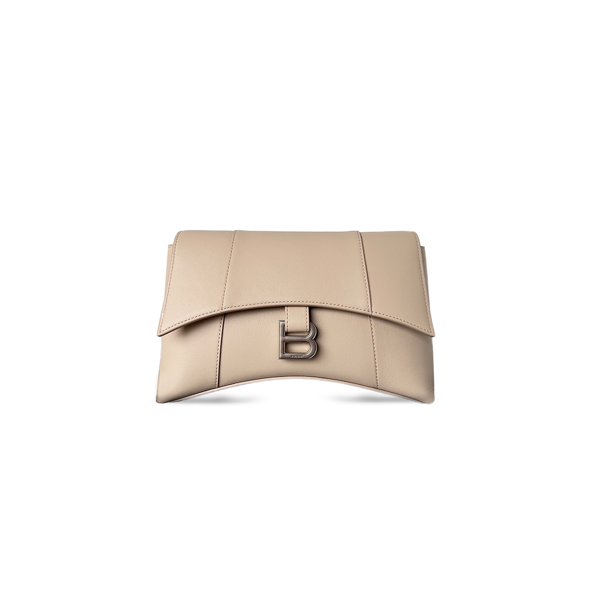 BALENCIAGA SMALL DOWN TOWN SHOULDER BAG IN APRICOT 6164461SXHY2000 (25.4*16*8.4cm)
